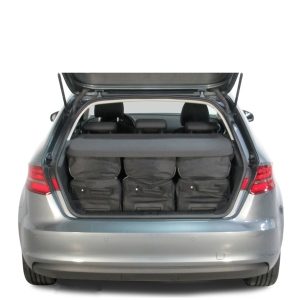 Car-Bags Audi A3 Sportback G-Tron (2013-heden) 6-Delige Reistassenset zwart