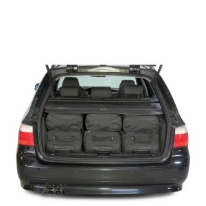 Car-Bags BMW 5 series Touring (2003-2010) 6-Delige Reistassenset zwart