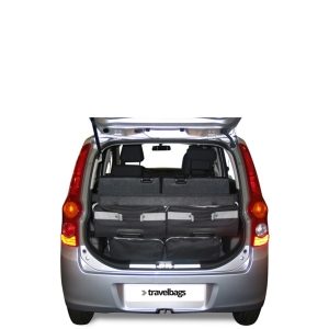 Car-Bags Daihatsu Cuore (2007-2012) 4-Delige Reistassenset zwart