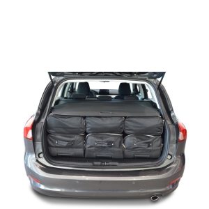 Car-Bags Ford Focus IV Wagon (2018-heden) 6-Delige Reistassenset zwart