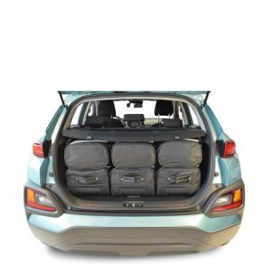 Car-Bags Hyundai Kona (2017-heden) 6-Delige Reistassenset zwart