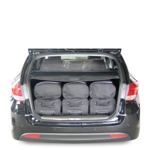 Car-Bags Hyundai i40 CW (2011-heden) 6-Delige Reistassenset zwart