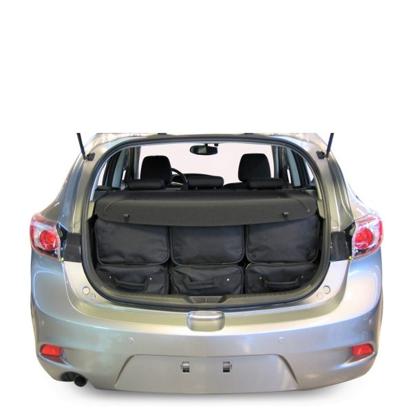 Car-Bags Mazda Mazda3 (2009-2013) 6-Delige Reistassenset zwart
