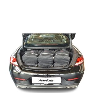 Car-Bags Mercedes-Benz C-Class Coupé (2015-heden) 6-Delige Reistassenset zwart