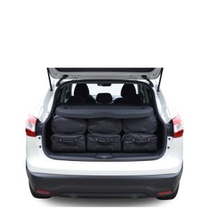 Car-Bags Nissan Qashqai (2013-heden) 6-Delige Reistassenset zwart