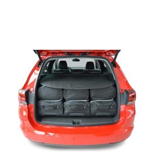 Car-Bags Opel Astra K Sports Tourer (2016-heden) 6-Delige Reistassenset zwart