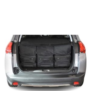 Car-Bags Peugeot 2008 I (2013-2019) 6-Delige Reistassenset zwart