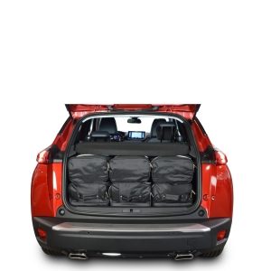 Car-Bags Peugeot 2008 II (2019-heden) 6-Delige Reistassenset zwart
