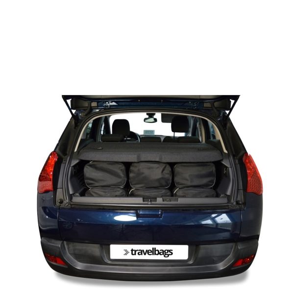 Car-Bags Peugeot 3008 I (2008-2016) 6-Delige Reistassenset zwart