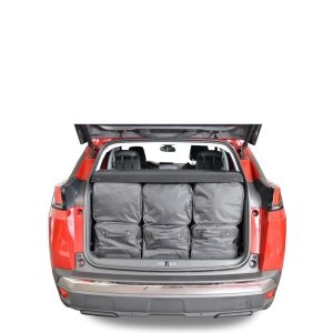 Car-Bags Peugeot 3008 II (2016-heden) 6-Delige Reistassenset zwart