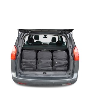 Car-Bags Peugeot 5008 I (2009-2017) 6-Delige Reistassenset zwart