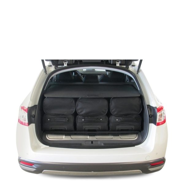 Car-Bags Peugeot 508 I RXH HYbrid4 (2012-2018) 6-Delige Reistassenset zwart