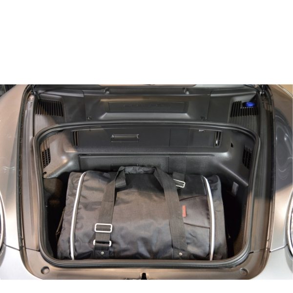 Car-Bags Porsche Cayman/Boxster Zonder CD-wisselaar of op schutbord (2004-2012) 2-Delige Reistassenset zwart