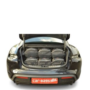 Car-Bags Porsche Taycan (2019-heden) 6-Delige Reistassenset zwart