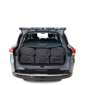 Car-Bags Renault Clio IV Estate - Grandtour (2013-heden) 6-Delige Reistassenset zwart