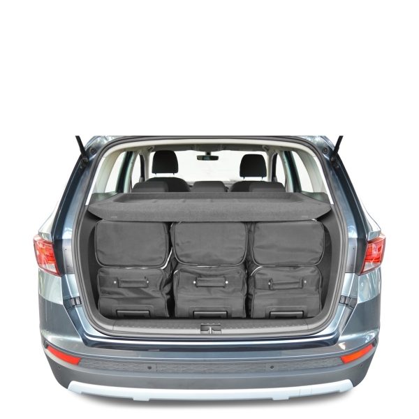 Car-Bags Seat Ateca 4WD (2016-heden) 6-Delige Reistassenset zwart