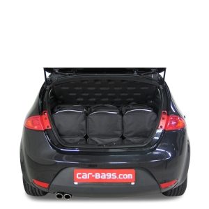 Car-Bags Seat Leon (2005-2012) 6-Delige Reistassenset zwart