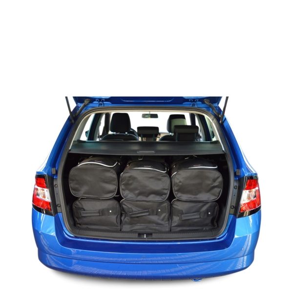 Car-Bags Skoda Fabia III Combi (2014-heden) 6-Delige Reistassenset zwart