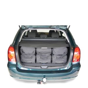 Car-Bags Toyota Avensis II wagon (2003-2008) 6-Delige Reistassenset zwart