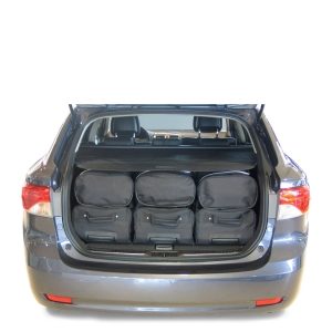 Car-Bags Toyota Avensis III wagon (2008-2015) 6-Delige Reistassenset zwart
