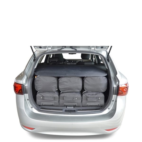 Car-Bags Toyota Avensis III wagon (2015-2018) 6-Delige Reistassenset zwart