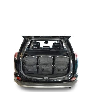 Car-Bags Toyota RAV4 IV Hybrid (2013-2018) 6-Delige Reistassenset zwart