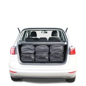 Car-Bags Volkswagen Golf VII Sportsvan (2014-heden) 6-Delige Reistassenset zwart