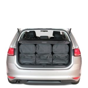 Car-Bags Volkswagen Golf VII Variant (2013-heden) 6-Delige Reistassenset zwart