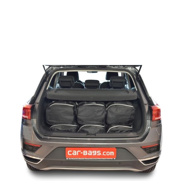 Car-Bags Volkswagen T-Roc (2017-heden) 6-Delige Reistassenset zwart