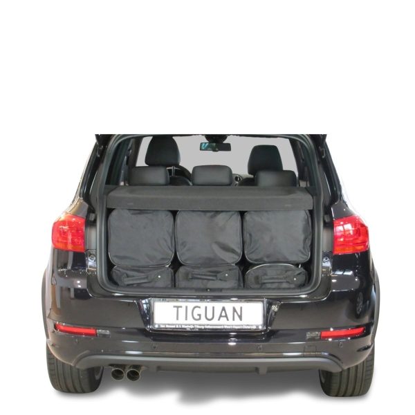 Car-Bags Volkswagen Tiguan (2007-2015) 6-Delige Reistassenset zwart