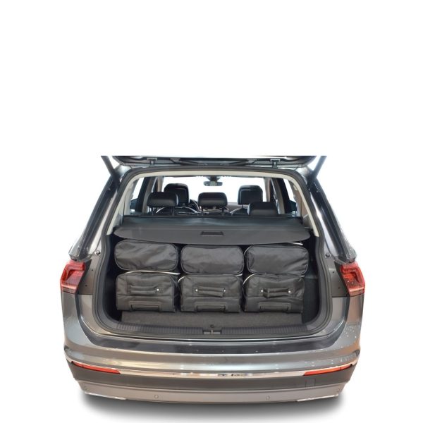 Car-Bags Volkswagen Tiguan II Allspace 7-seater (2017-heden) 6-Delige Reistassenset zwart