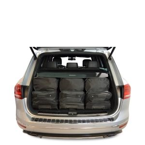 Car-Bags Volkswagen Touareg II (2010-2018) 6-Delige Reistassenset zwart