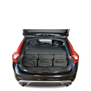 Car-Bags Volvo V60 I (2010-2018) 6-Delige Reistassenset zwart
