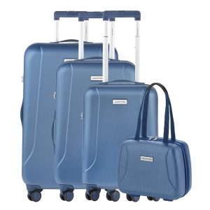 CarryOn Skyhopper 4-Delige Kofferset Beautycase/S/M/L cool blue Harde Koffer