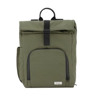 Dusq Vegan Bag Canvas forest green backpack