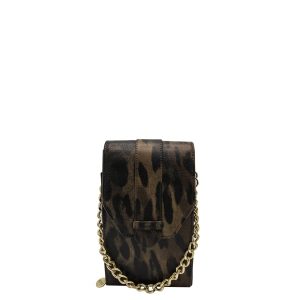 MOSZ Phone Bag Large Plain Leopard leopard gold/shiny light gold Damestas