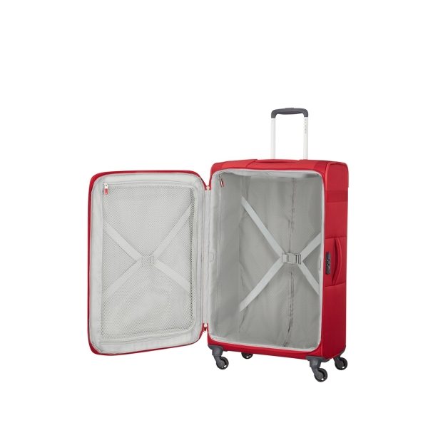 Samsonite Citybeat Spinner 78 Exp red Zachte koffer