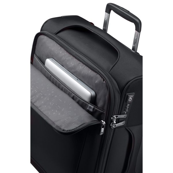 Samsonite D&apos;Lite Upright 55 Exp black Zachte koffer van Polyester