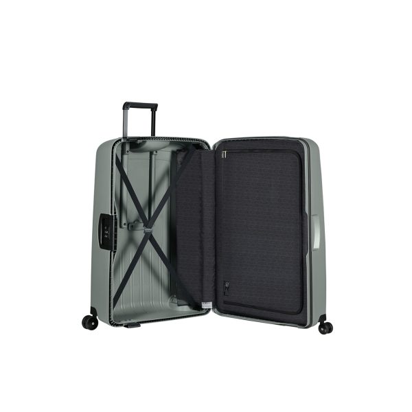 Samsonite S&apos;Cure Eco Spinner 81 forest grey Harde Koffer