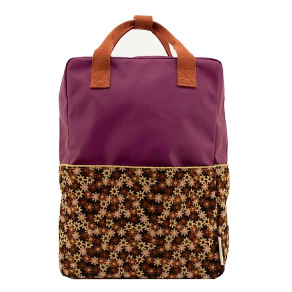 Sticky Lemon Golden Backpack Large purple tales flower field pink Kindertas