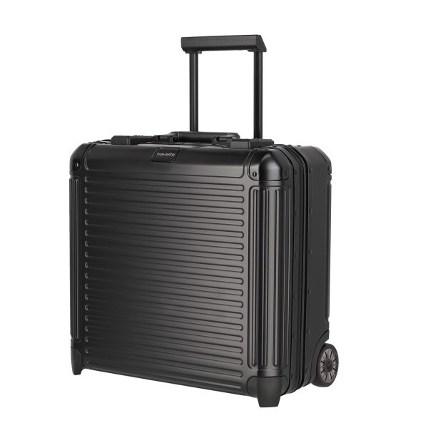 Travelite Next Aluminium Business Wheeler black Handbagage koffer Trolley van Aluminium