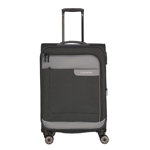 Travelite Viia 4 Wheel Trolley M Expandable anthracite Trolley