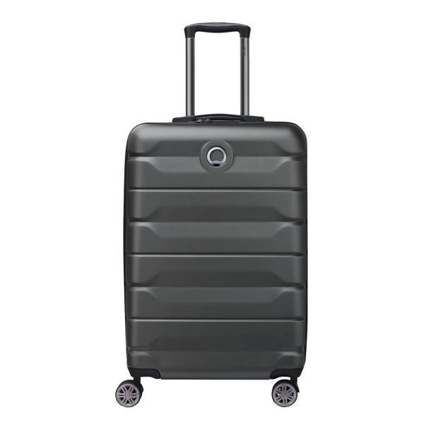 Delsey Air Amour 4 Wheel Medium Trolley 68 Expandable black Harde Koffer