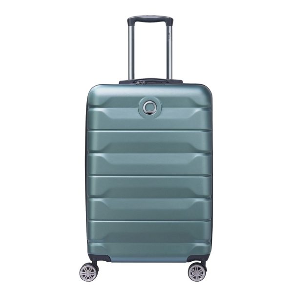 Delsey Air Amour 4 Wheel Medium Trolley 68 Expandable light green Harde Koffer