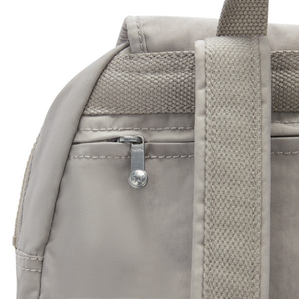 Kipling City Pack Rugzak grey gris backpack van Nylon