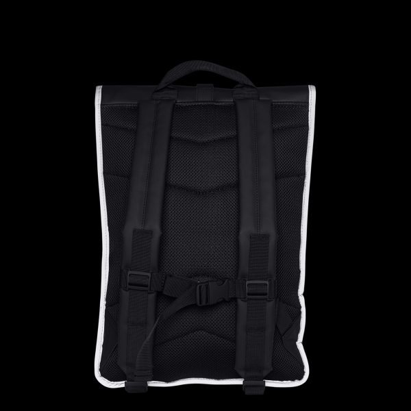 Rains Rolltop Rucksack Reflective black reflective backpack van Polyester