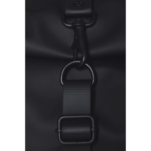 Rains Rolltop Rucksack Reflective black reflective backpack