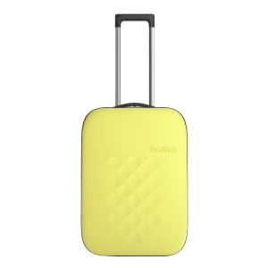 Rollink Flex Vega II Opvouwbare Handbagage koffer yellow iris Harde Koffer