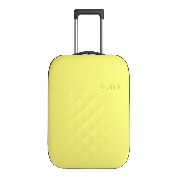 Rollink Flex Vega II Opvouwbare Koffer Medium yellow iris Harde Koffer