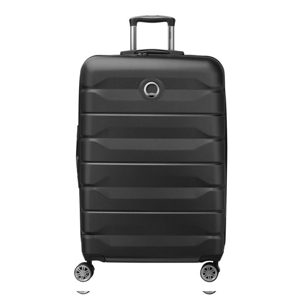 Delsey Air Amour 4 Wheel Large Trolley 77 Expandable black Harde Koffer
